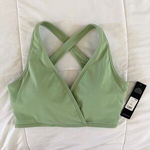 Fashion Nova Light Sage Green Crossback Bralette